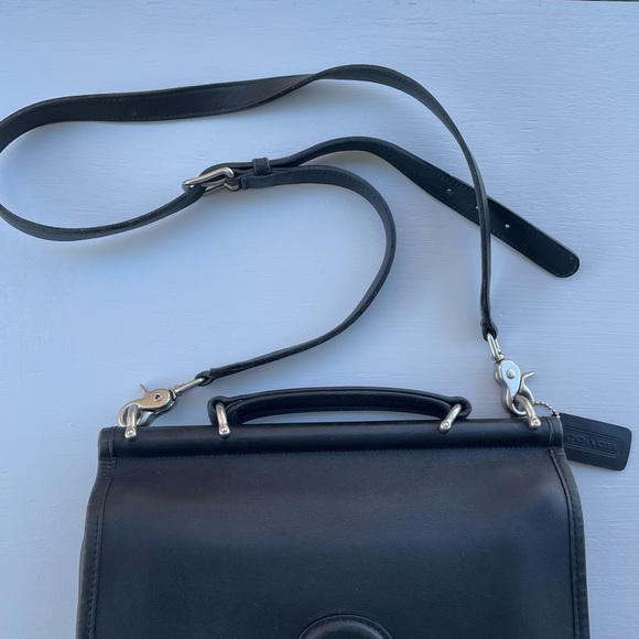Coach Vintage Leather Station In Black - Picture 9 of 16